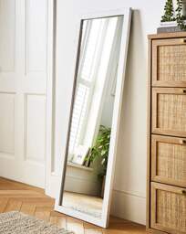 Long Wall Mirror - White White - JD Williams - thumbnail 1