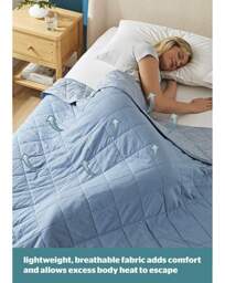 Silentnight Restore Cooling Blanket Blue Blue - Silentnight - Size: 152x178 - thumbnail 3