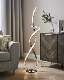 Ribbon LED Floor Lamp Chrome - Searchlight