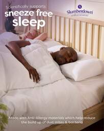 Slumberdown Anti Allergy Firm Pillows White - Slumberdown - Size: PAIR - thumbnail 5