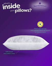 Slumberdown Anti Allergy Firm Pillows White - Slumberdown - Size: PAIR - thumbnail 2