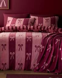 Fusion Bows Throw Berry - Fusion - Size: 120X150 - thumbnail 4