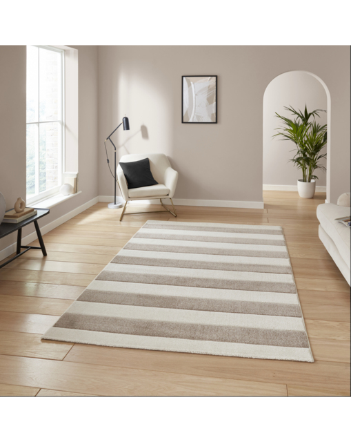 Catherine Lansfield Cove Stripe Rug Natural - Catherine Lansfield - Size: 160X230 - image 1
