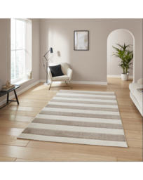 Catherine Lansfield Cove Stripe Rug Natural - Catherine Lansfield - Size: 160X230