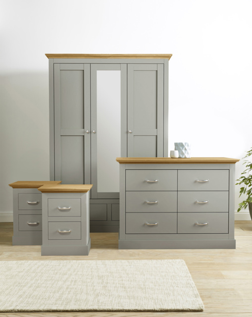 Julipa Ashford 4 Piece Bedroom Package Grey/Oak - Julipa - image 1