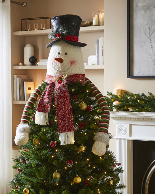 Sonny Snowman Christmas Tree Topper - FESTIVE - image 1