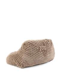 Chunky Waffle Faux Fur Cuddle Cushion Mocha - Huggleland - Size: EACH - thumbnail 4