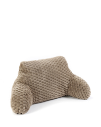 Chunky Waffle Faux Fur Cuddle Cushion Mocha - Huggleland - Size: EACH