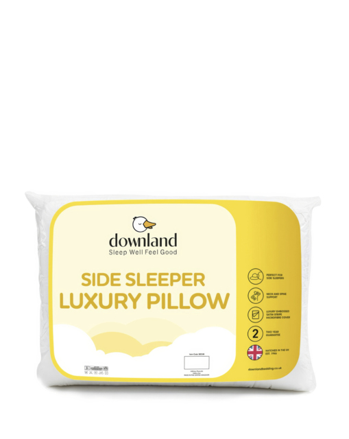Downland Satin Side Sleeper Pillow White - Downland - Size: EACH - image 1