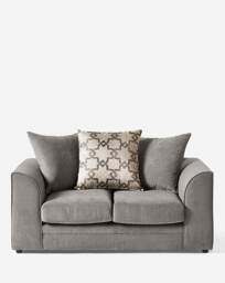 Grace Chenille 2 Seater Sofa Pewter - thumbnail 2