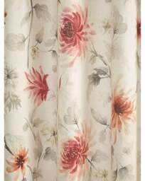 Nadia Floral Eyelet Curtains RED - Dreams & Drapes - Size: 168 x 137cm - thumbnail 2