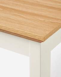 Ashford Dining Table with 4 Mae Chairs Cream/Natural - Julipa - thumbnail 3