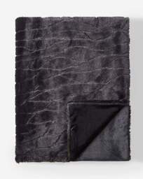 Joanna Hope Clipped Faux Fur Throw Black - Joanna Hope - Size: 120X150 - thumbnail 3