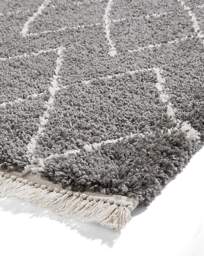 Think Rugs Boho Fringe Rug Grey - Think Rugs - Size: 120X170 - thumbnail 4