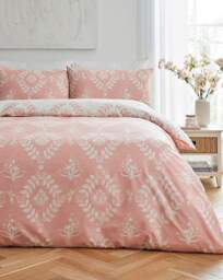 Julipa Stamp Trail Floral Duvet Set Pink - Julipa - Size: KING - thumbnail 1