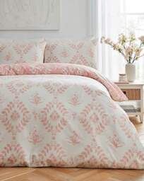 Julipa Stamp Trail Floral Duvet Set Pink - Julipa - Size: KING - thumbnail 5