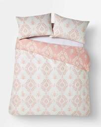 Julipa Stamp Trail Floral Duvet Set Pink - Julipa - Size: KING - thumbnail 4