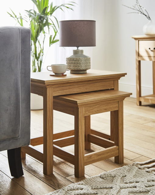 Julipa Ashford Nest of Tables OAK - Julipa - image 1