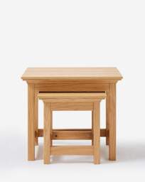 Julipa Ashford Nest of Tables OAK - Julipa - thumbnail 2
