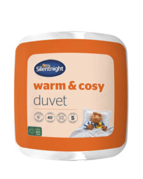 Warm & Cosy 15 Tog Duvet White - Silentnight - Size: KING