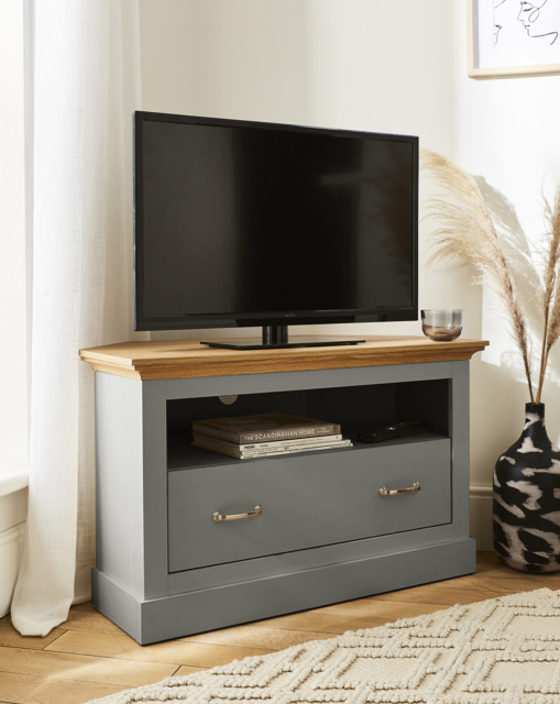 Julipa Ashford Corner TV Unit Grey - Julipa - image 1