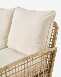 Vienna Open Weave Corner Sofa Set Natural - JD Williams - thumbnail 4
