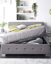 Aspire Side Lift Ottoman Bed Grey - Aspire - Size: SML DBLE - thumbnail 4