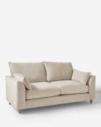 Harlequin Chenille 3 Seater Sofa Natural - JD Williams - thumbnail 4