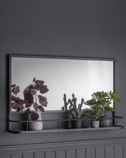 Emerson Overmantel Mirror Black - Gallery Direct - image 1