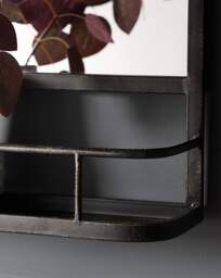 Emerson Overmantel Mirror Black - Gallery Direct - thumbnail 3
