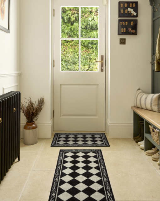 Nylon Indoor Manor Tile Runner Multi - My Mat - Size: 50X150 - image 1