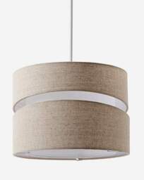 Two Tier 28cm Shade Oatmeal - Searchlight - thumbnail 2