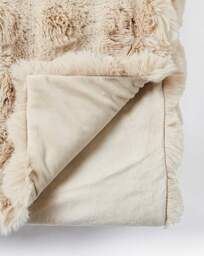 Bubble Faux Fur Throw - Natural Natural - JD Williams - Size: 120X150 - thumbnail 5