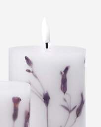 Julipa Set of 3 Dry Flower LED Candles White - Julipa - thumbnail 4