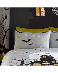 Kids Haunted House Duvet Set Grey Grey - Bedlam - Size: SINGLE - thumbnail 2