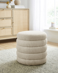 Molly Storage Ottoman White - JD Williams - thumbnail 1