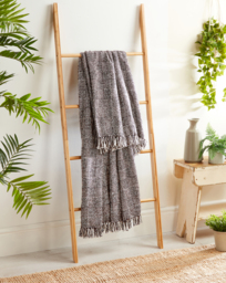 Woven Crosshatch Indoor/Outdoor Throw Black - My Mat - Size: 130X150 - thumbnail 1