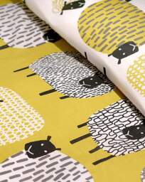 Fusion Dotty Sheep Duvet Cover Set Ochre - Fusion - Size: KING - thumbnail 2