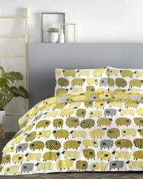 Fusion Dotty Sheep Duvet Cover Set Ochre - Fusion - Size: KING - thumbnail 3