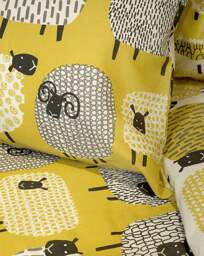 Fusion Dotty Sheep Duvet Cover Set Ochre - Fusion - Size: KING - thumbnail 4