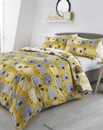 Fusion Dotty Sheep Duvet Cover Set Ochre - Fusion - Size: KING