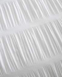 Seersucker Duvet Cover Set White - Catherine Lansfield - Size: SINGLE - thumbnail 5
