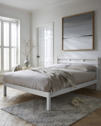 Dakota Bed Frame White - JD Williams - Size: DOUBLE - thumbnail 1