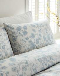 Julipa Toile Print Blue Duvet Set Blue/White - Julipa - Size: DOUBLE - thumbnail 2