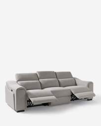 Franklin Power Recliner 3 Seater Grey - JD Williams - thumbnail 2