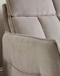 Aspire Ashford Fabric Recliner Chair Natural - Aspire - thumbnail 3