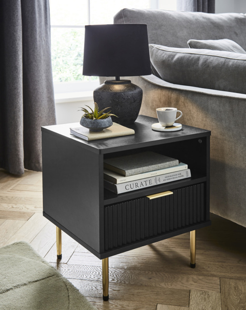 Fernley Side Table Black - Joanna Hope - image 1