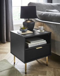 Fernley Side Table Black - Joanna Hope - thumbnail 1