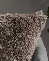 Shaggy Fleece Cushion Natural - Catherine Lansfield - Size: 45X45CM - thumbnail 3
