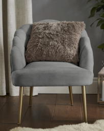 Shaggy Fleece Cushion Natural - Catherine Lansfield - Size: 45X45CM - thumbnail 1